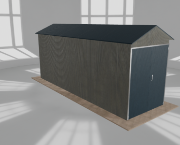 Hala blaszana 2.5x8m dwuspadowa Aluminium Wysoka