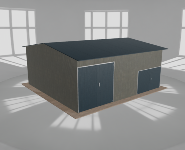 Hala stalowa 8.5x8m dwuspadowa Aluminium Wysoka