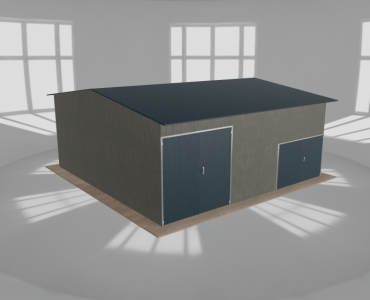 Hala stalowa 8.5x8.5m dwuspadowa Aluminium Wysoka