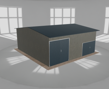 Hala stalowa 8.5x9m dwuspadowa Aluminium Wysoka