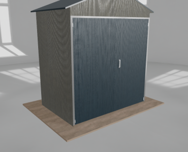 Hala blaszana 3x2m dwuspadowa Aluminium Wysoka