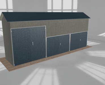 Hala stalowa 9x2m dwuspadowa Aluminium Wysoka