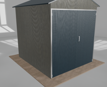 Hala blaszana 3x3.5m dwuspadowa Aluminium Wysoka