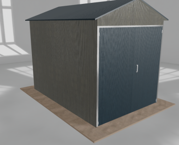Hala blaszana 3x4.5m dwuspadowa Aluminium Wysoka