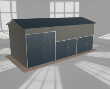 Hala stalowa 9x4m dwuspadowa Aluminium Wysoka