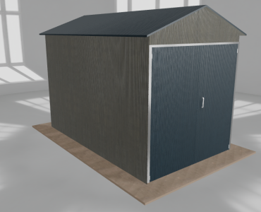 Hala blaszana 3x5m dwuspadowa Aluminium Wysoka