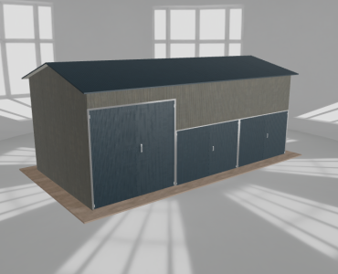 Hala stalowa 9x4.5m dwuspadowa Aluminium Wysoka