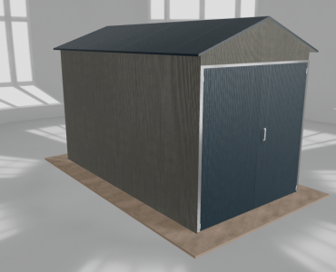 Hala blaszana 3x5.5m dwuspadowa Aluminium Wysoka
