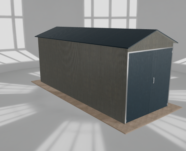 Hala blaszana 3x8m dwuspadowa Aluminium Wysoka