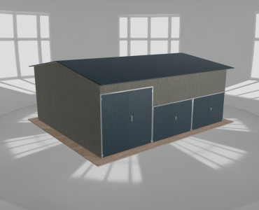 Hala stalowa 9x7.5m dwuspadowa Aluminium Wysoka