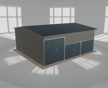 Hala stalowa 9x8m dwuspadowa Aluminium Wysoka