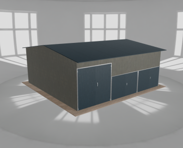 Hala stalowa 9x8.5m dwuspadowa Aluminium Wysoka