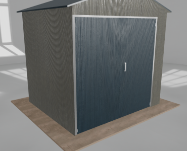 Hala blaszana 3.5x3m dwuspadowa Aluminium Wysoka