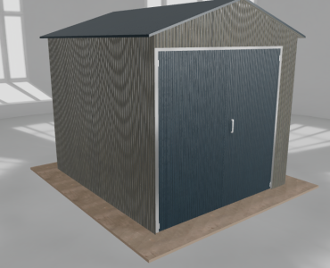 Hala blaszana 3.5x4m dwuspadowa Aluminium Wysoka