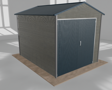 Hala blaszana 3.5x4.5m dwuspadowa Aluminium Wysoka