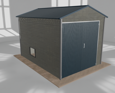 Hala blaszana 3.5x5m dwuspadowa Aluminium Wysoka