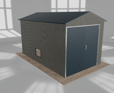 Hala blaszana 3.5x6m dwuspadowa Aluminium Wysoka