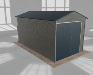 Hala blaszana 3.5x6.5m dwuspadowa Aluminium Wysoka