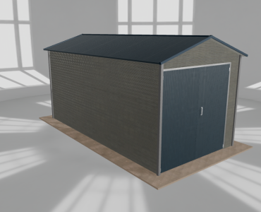 Hala blaszana 3.5x7m dwuspadowa Aluminium Wysoka