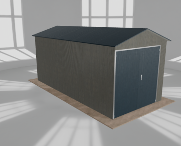 Hala blaszana 3.5x7.5m dwuspadowa Aluminium Wysoka