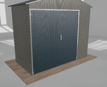 Hala blaszana 4x2m dwuspadowa Aluminium Wysoka