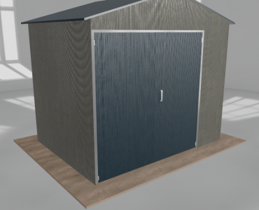 Hala blaszana 4x3m dwuspadowa Aluminium Wysoka
