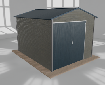 Hala blaszana 4x5m dwuspadowa Aluminium Wysoka