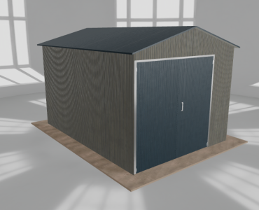 Hala blaszana 4x5.5m dwuspadowa Aluminium Wysoka