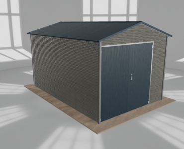Hala blaszana 4x6m dwuspadowa Aluminium Wysoka