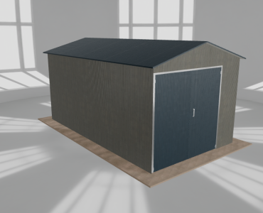 Hala blaszana 4x7m dwuspadowa Aluminium Wysoka