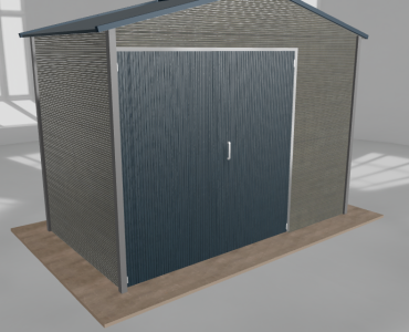 Hala blaszana 4.5x2.5m dwuspadowa Aluminium Wysoka