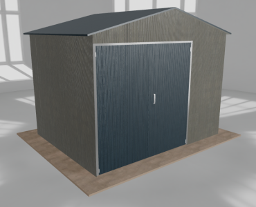 Hala blaszana 4.5x3.5m dwuspadowa Aluminium Wysoka