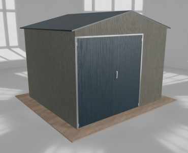 Hala blaszana 4.5x4m dwuspadowa Aluminium Wysoka