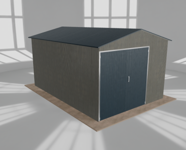 Hala blaszana 4.5x6.5m dwuspadowa Aluminium Wysoka