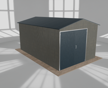 Hala blaszana 4.5x7m dwuspadowa Aluminium Wysoka