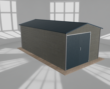 Hala blaszana 4.5x8.5m dwuspadowa Aluminium Wysoka