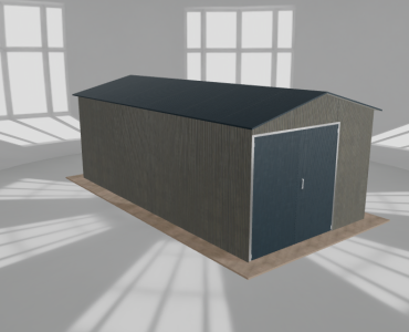 Hala blaszana 4.5x9m dwuspadowa Aluminium Wysoka