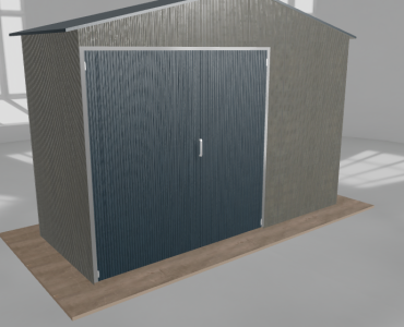 Hala blaszana 5x2m dwuspadowa Aluminium Wysoka