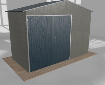 Hala blaszana 5x2.5m dwuspadowa Aluminium Wysoka
