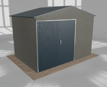 Hala blaszana 5x3.5m dwuspadowa Aluminium Wysoka