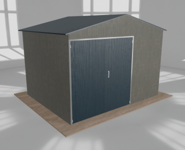 Hala blaszana 5x4m dwuspadowa Aluminium Wysoka
