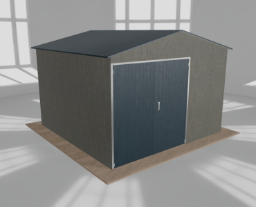 Hala blaszana 5x5m dwuspadowa Aluminium Wysoka