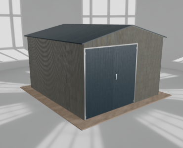 Hala blaszana 5x5.5m dwuspadowa Aluminium Wysoka