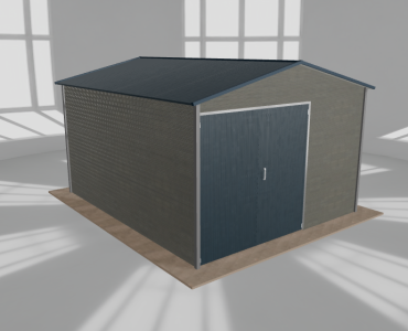 Hala blaszana 5x6m dwuspadowa Aluminium Wysoka