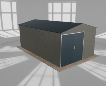 Hala blaszana 5x8.5m dwuspadowa Aluminium Wysoka