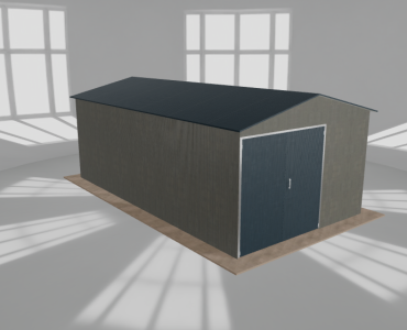 Hala blaszana 5x9m dwuspadowa Aluminium Wysoka