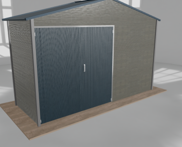 Hala blaszana 5.5x2m dwuspadowa Aluminium Wysoka