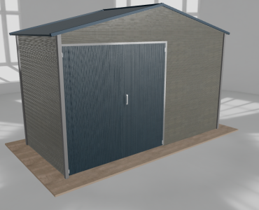 Hala blaszana 5.5x2.5m dwuspadowa Aluminium Wysoka