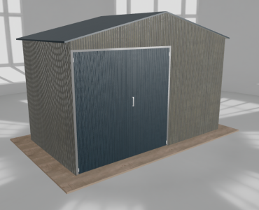 Hala blaszana 5.5x3m dwuspadowa Aluminium Wysoka