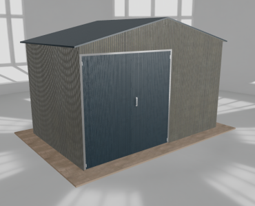 Hala blaszana 5.5x3.5m dwuspadowa Aluminium Wysoka
